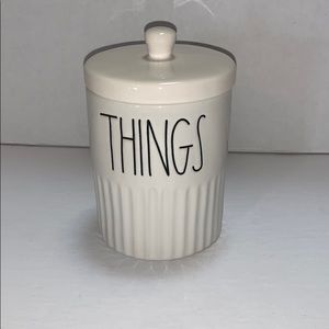 Rae Dunn “Things” Canister Jar